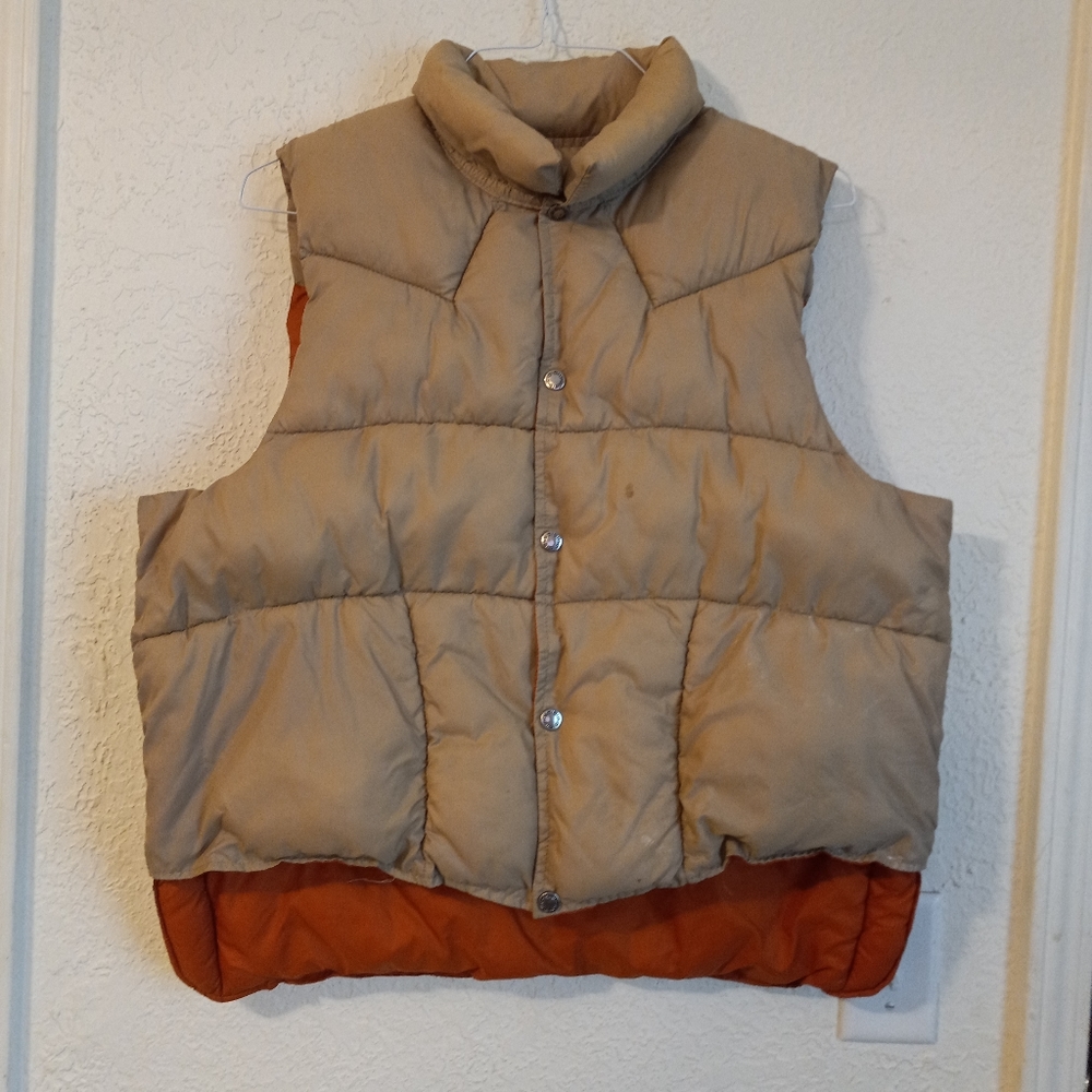 Vintage 90s Black Sheep Reversible Puffer Vest - Picture 5 of 8